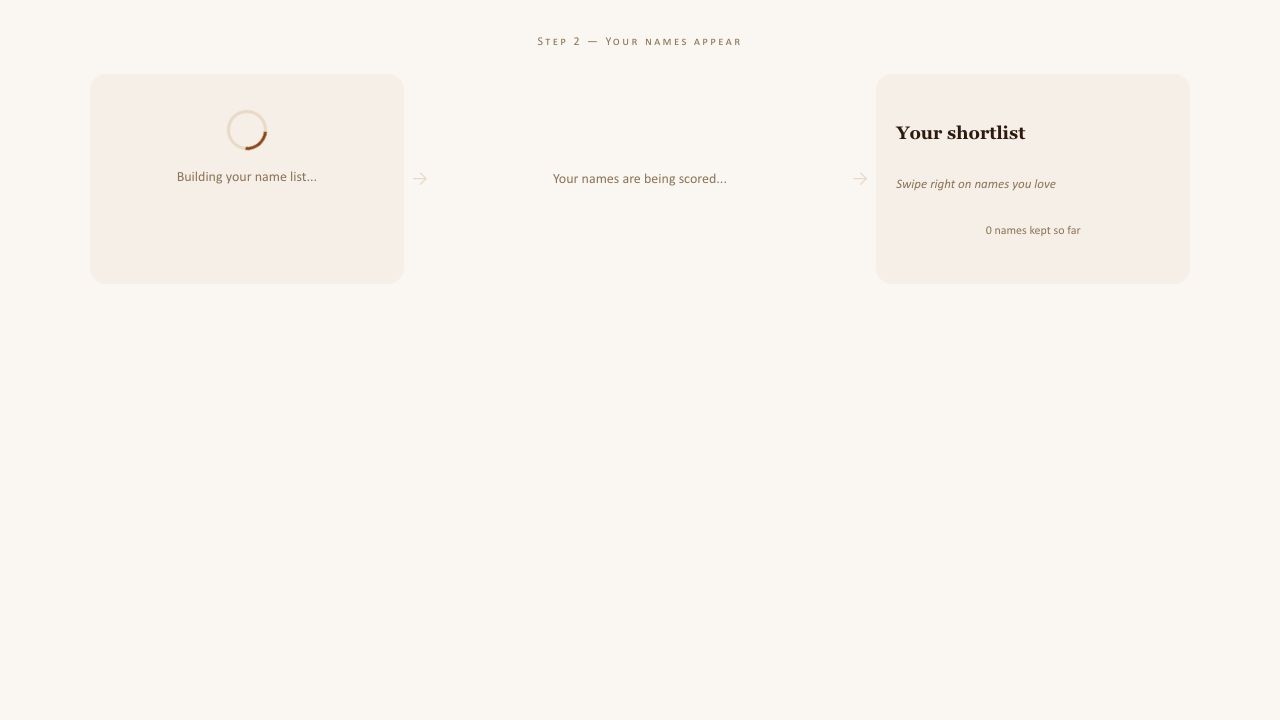 Name Wizard — your story shapes your list